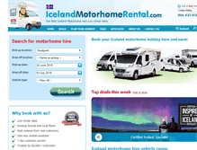 Tablet Screenshot of icelandmotorhomerental.com